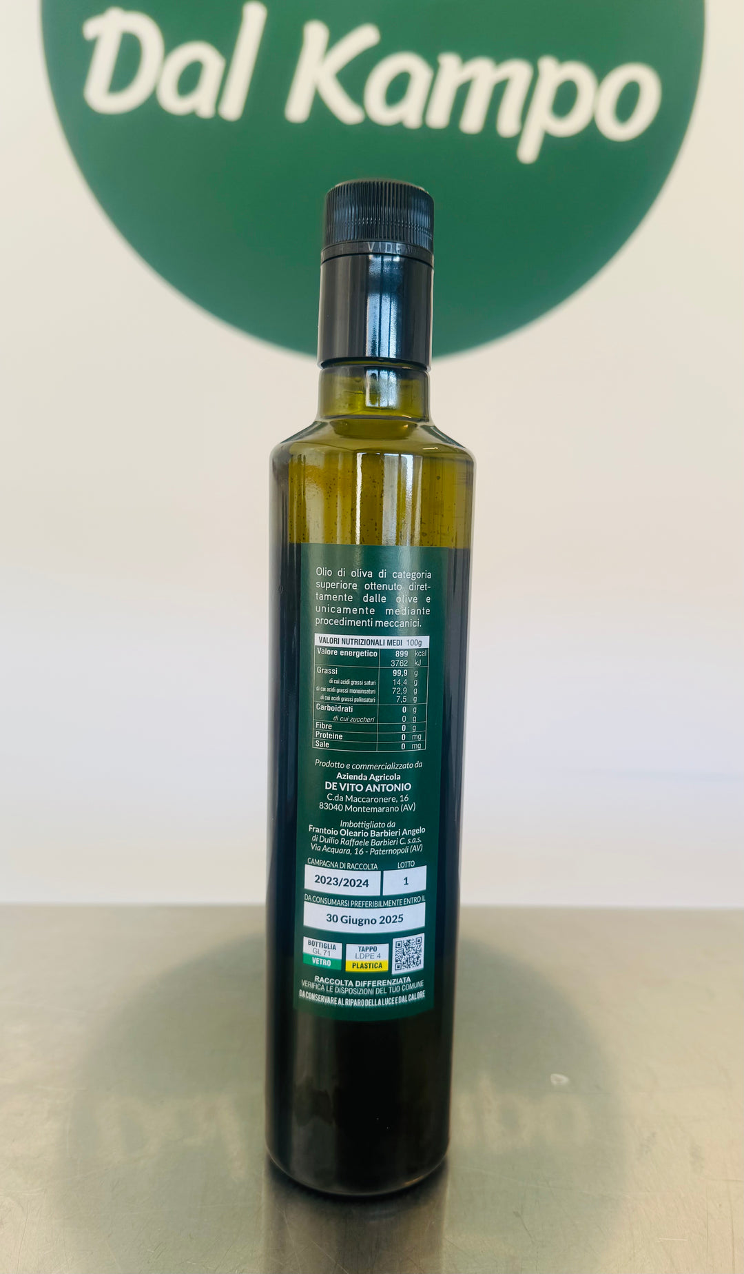 OLIO EXTRAVERGINE DI OLIVA DI MONTEMARANO